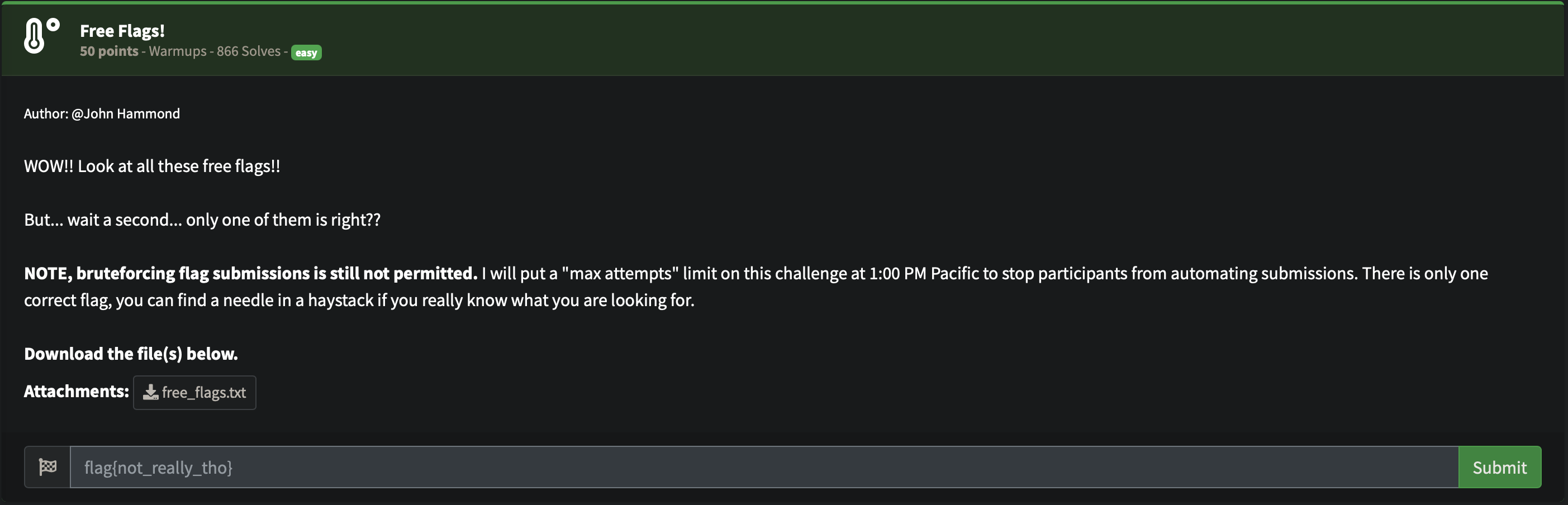 Challenge Screenshot